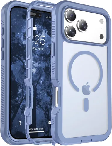 Vista 79 de jaroco - Funda magnética compatible con MagSafe para iPhone 11 de 6.1 pulgadas; protección de grado militar contra caídas, de doble capa