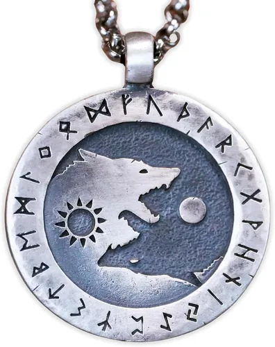 Vista 26 de Collar Yin Yang para hombre, joyería colgante de alta calidad de aspecto antiguo, regalos de Yin Yang, joyería vikinga para hombres