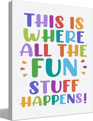 Vista 18 de Lienzo inspirador de diversidad con texto en inglés «Everyone is Welcome Here», impresiones artísticas para decoración de aula, guardería, sala