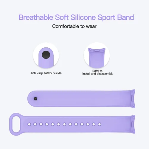 Vista 3 de AWINNER Bandas compatibles con Xiaomi Mi Band 8 Smartwatch Pulseras de repuesto para Mi 8