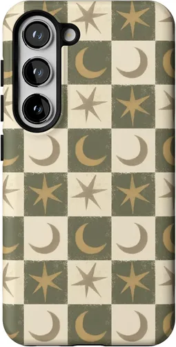 Vista 325 de Casely Funda para Galaxy S9 Postura de cadáver Yoga de esqueleto Diseño protector delgado esencial de doble capa