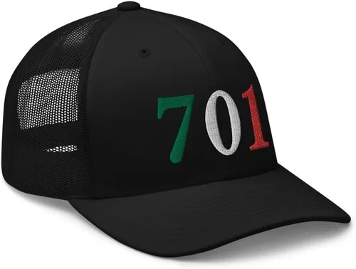 Vista 4 de RIVEMUG 701 JGL - Gorra de camionero bordada tricolor Chapo Guzman Chapito 701 Snapback Sombrero ajustable
