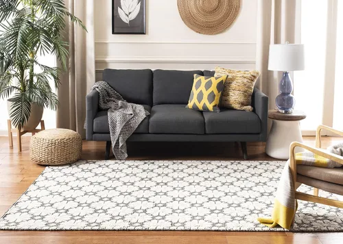 Vista 13 de SAFAVIEH Vermont Collection - Alfombra de pasillo, 2 pies 3 pulgadas x 6 pies, color marfil, lana hecha a mano, ideal para zonas de alto tráfico