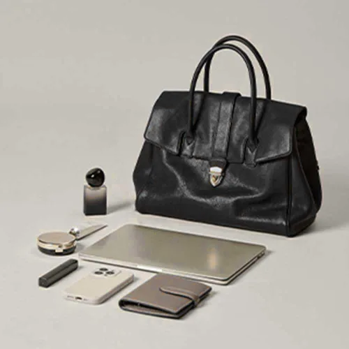 Vista 5 de Bolso de lujo del diseñador del bolso de cuero genuino para las mujeres bolsos de cuero suave lujo gran capacidad bolsa de mano trabajo