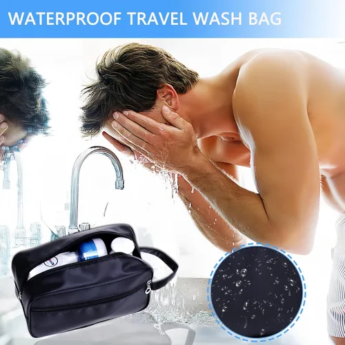 Vista 3 de Tumecos Kit de aseo Dopp Organizador de electrónica de viaje, bolsa de accesorios de afeitado