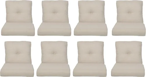 Vista 5 de Rilyson Cojines de patio para muebles de exterior - 22×24 pulgadas, respaldo alto y asiento profundo, cojín de exterior para sillas de patio, sofá