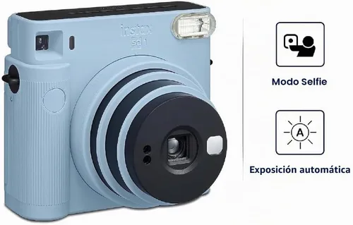 Vista 7 de Cámara instantánea Instax Square SQ1, Azul Glaciar