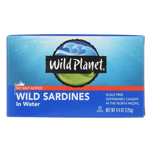 Vista 10 de Wild Planet Wild Skipjack Atún con pepinillos de eneldo, lata de 3 onzas, paquete de 12