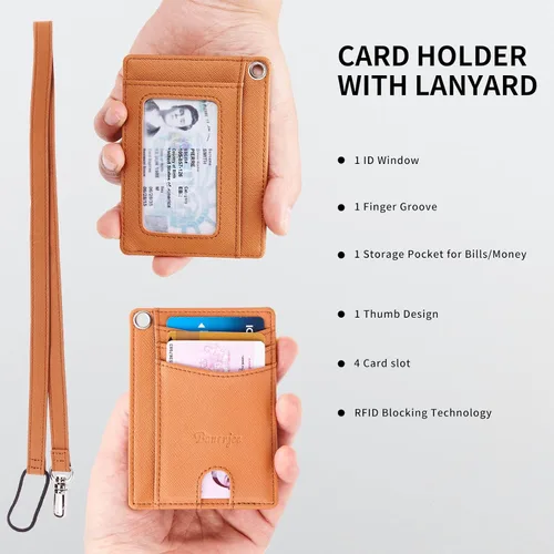 Vista 6 de Silm Leather Wallet for Men RFID Blocking Bifold Larger Capacity with (12+6) Slots Credit Card Holder with Gift Box
