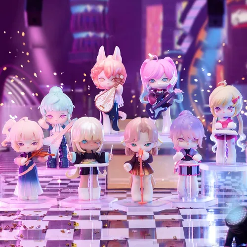 Vista 4 de MJ STUDIO MISYA Idol' Band Series - Caja ciega de 1 unidad, colección aleatoria, juguetes Kawai, adornos de escritorio, lindas figuras de caja ciega