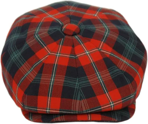 Vista 10 de Sombrero clásico de 8 paneles de mezcla de lana Newsboy Snap Brim Collection para hombre 2317-gris oscuro