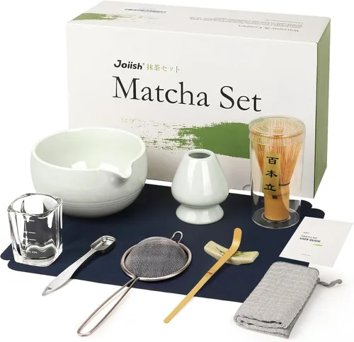 Vista 12 de Joiish Juego de 10 batidores de matcha, kit de matcha con cuchara medidora