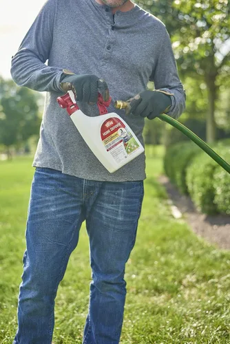 Vista 2 de Ortho Home Defense - Insecticida para césped y paisaje listo para rociar, mata hormigas, garrapatas, mosquitos, pulgas y arañas, trata hasta 5,300