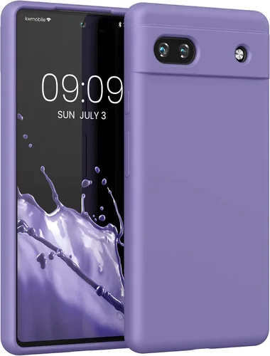 Vista 102 de kwmobile Funda Compatible con Google Pixel 6 Pro - Funda de Teléfono de Silicona TPU con Acabado Suave - Azul Caribe