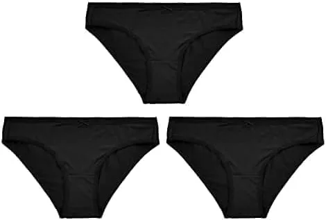 Vista 2 de Clossy London Ropa interior de algodón para mujer, braguitas transpirables, de cintura alta, ropa interior femenina