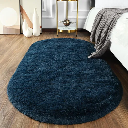 Vista 9 de Softlife Alfombras Esponjosas para Dormitorio, Alfombra de Área Peluda Bonita para Niñas y Niños Habitación de Bebé Decoración del Hogar, 2 x 5 Pies