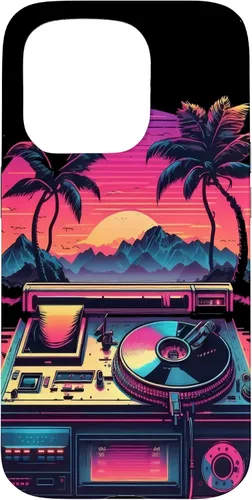 Vista 13 de AV Technician Turntable Audio Sound Record Vinyl Synthwave Case for iPhone 15 Plus