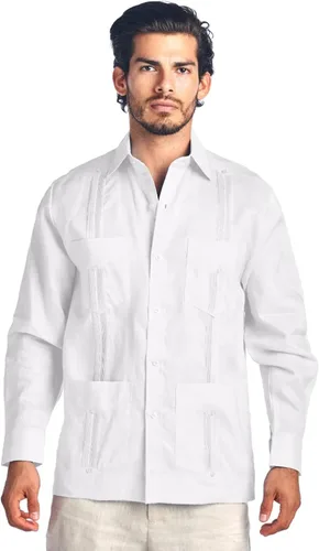 Vista 8 de Mojito Collection Guayabera de polialgodón de manga larga