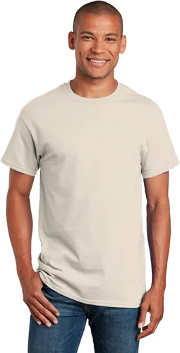 Vista 2 de Gildan Camiseta de ultra algodón, estilo G2000, paquete de 2, natural (paquete de 2), XL, Natural