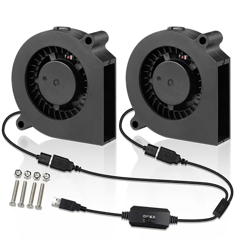 Vista 7 de Wathai - Ventilador USB de 1.969 in x 0.591 in, 5 V, 5015 ventiladores de refrigeración sin escobillas