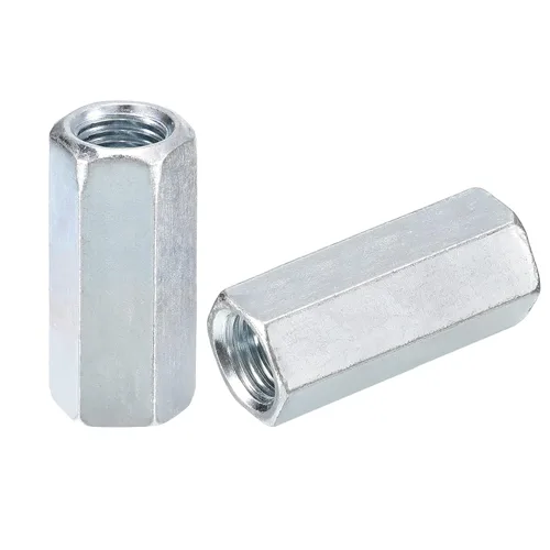 Vista 22 de uxcell Tuercas de acoplamiento M5x8x12mm - Acoplador de varilla roscada hexagonal de acero al carbono galvanizado para muebles, electrónico
