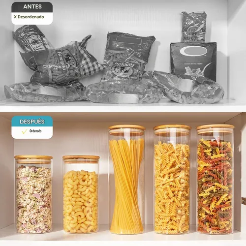 Vista 5 de Vtopmart Tarros de almacenamiento de alimentos de vidrio de 70 onzas