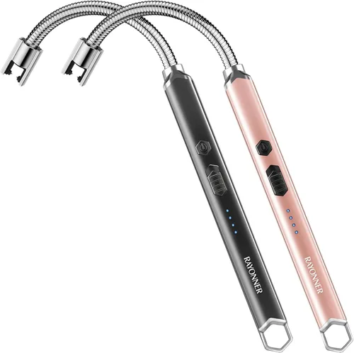 Vista 9 de RAYONNER Encendedor Eléctrico para Velas Encendedor USB Recargable Encendedor de Cuello Largo y Flexible Rellenos para Calcetines Navideños Regalos