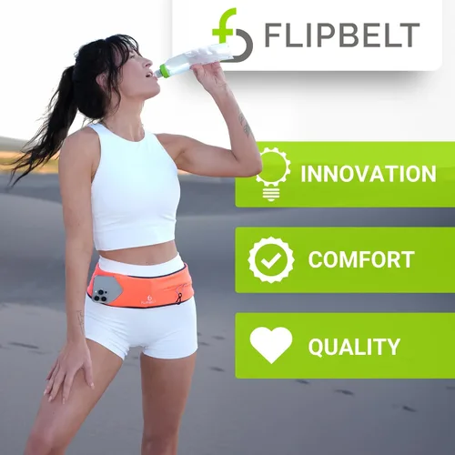 Vista 7 de FlipBelt - Cinturón de correr clásico, riñonera para correr unisex, empresa de EE. UU