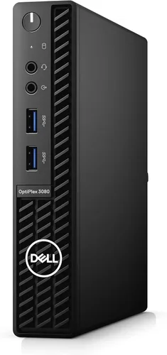 Vista 3 de Dell OptiPlex 3000 3080 - Computadora de sobremesa Intel Core i3 de 10ª generación i3-10100T de cuatro núcleos (4 núcleos) 3 GHz, DDR4 SDRAM de 8 GB