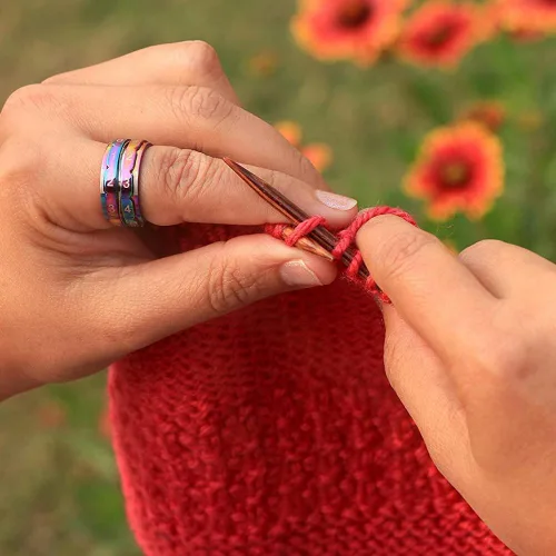 Vista 8 de Yarn Ave Anillo de contador de filas de arco iris, accesorio de herramienta útil para tejer y ganchillo, herramienta manual de seguimiento