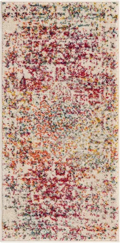 Vista 3 de Unique Loom Richmond Collection - Alfombra de área con medallón (2 pies x 4 pies 1 pulgada, color multicolor claro/negro)