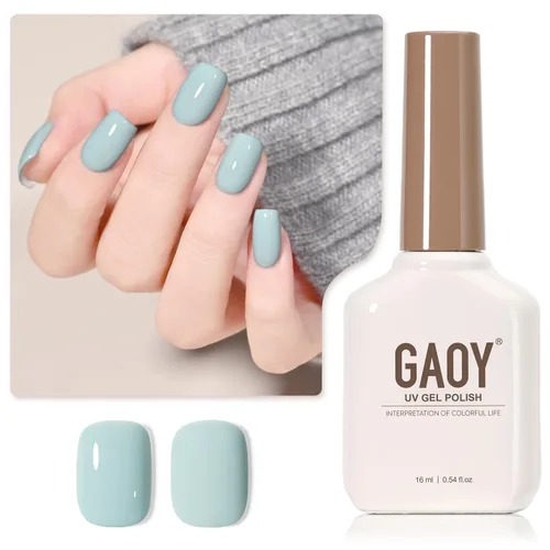Vista 19 de GAOY - Esmalte de uñas de gel marrón, 16ml de esmalte de gel para quitar por remojo, curado con luz UV para arte de uñas, manicura DIY en casa, 2088