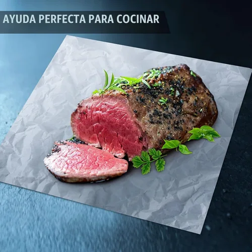 Vista 5 de 500 hojas de papel de carnicero blanco para sublimación, hojas de papel de carnicero desechables, hoja cuadrada de carne precortada, sin cera