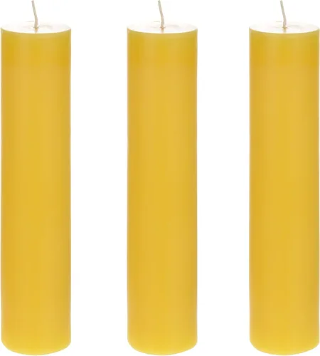 Vista 6 de Mega Candles 1 vela perfumada de citronela sólida, vela de cera vertida a mano de 2 x 3 pulgadas, uso en interiores y exteriores, campamento