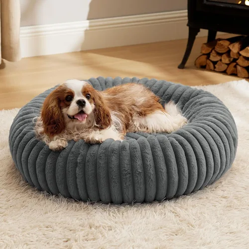 Vista 25 de Bedsure ComfyFleece® Donut - Cama para perros pequeños con funda extraíble lavable