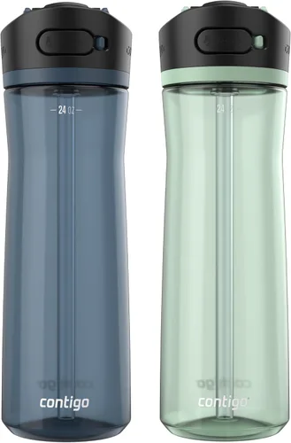 Vista 16 de Contigo Ashland 2.0 AUTOSPOUT Botella de agua, 24 onzas, arándano; Agave (paquete de 8)
