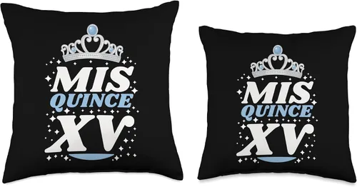 Vista 3 de 15 Birthday Quinceanera Gifts for Mis XV Sweet 15 Mexican Birthday Party Quinceanera Mis Quince Años - Almohada de 16 x 16 pulgadas, multicolor