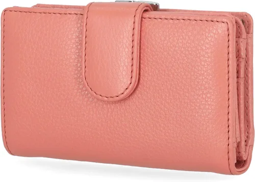 Vista 4 de Mundi Rio - Cartera de piel para mujer, pequeña con marco Bittersweet