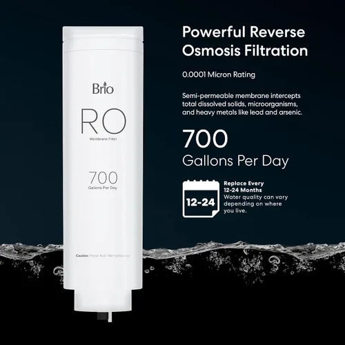 Vista 3 de Brio Reemplazo de membrana de ósmosis inversa para ROSL700, ROSL700BLK, ROSL700WHT