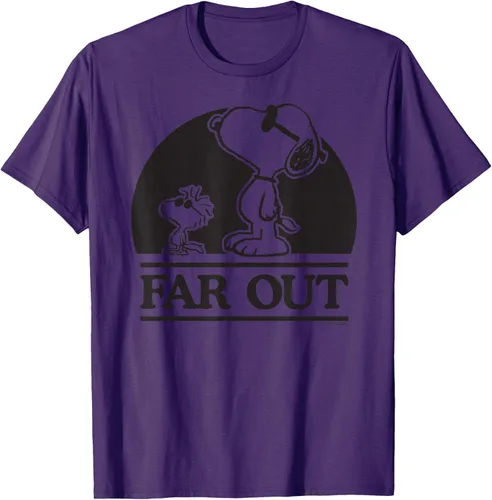 Vista 43 de Peanuts Woodstock 50th Anniversary Far Out Snoopy - Camiseta Blanco