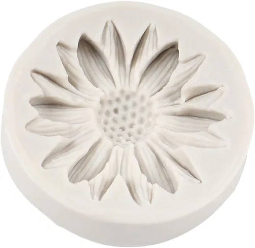 Vista 6 de Moldes de silicona de girasol, molde de fondant de flores de crisantemo para decoración de pasteles, decoración de cupcakes, caramelo de chocolate