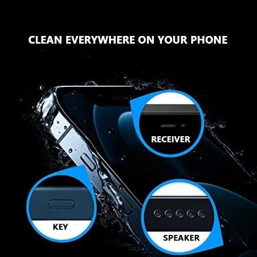 Vista 3 de Kit de limpieza para teléfono celular, cinta limpiadora para altavoz y receptor, adhesivos de limpieza para eliminar el polvo compatible