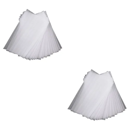 Vista 11 de FRCOLOR Kit de 150 hojas de tinte para el cabello con resaltador de algodón perla, cepillo, cuenco, tiras de papel de aluminio, balayage blanco
