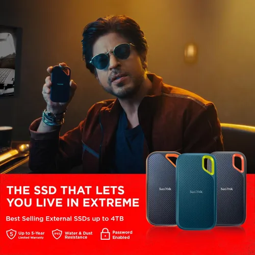 Vista 6 de SanDisk SSD portátil de 2 TB - Hasta 520 MB/s, USB-C, USB 3.2 Gen 2 - SDSSDE30-2T00-G25, unidad de estado sólido Negro