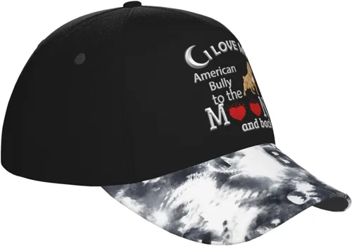 Vista 6 de I Love American Bully - Gorra de béisbol ajustable para hombres y mujeres, sombrero de papá