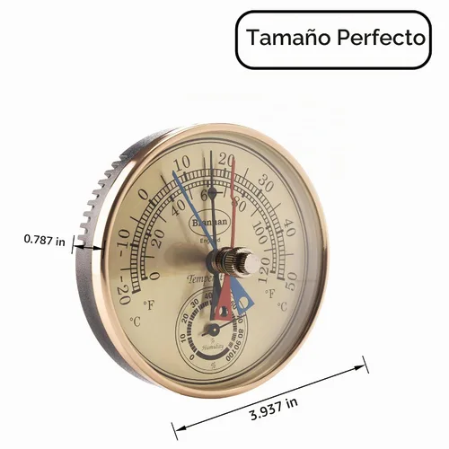 Vista 4 de Brannan Termómetro e higrómetro Max Min – Termómetro de invernadero ideal y medidor de humedad para monitorear temperaturas máximas y mínimas