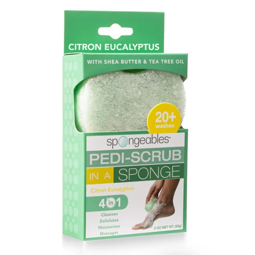 Vista 28 de Spongeables Pedi Scrub Foot Exfoliating 20+ Wash Sponge