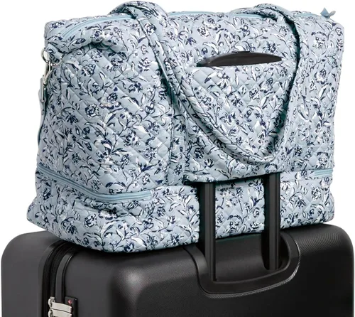 Vista 5 de Vera Bradley Cotton Deluxe Tote Travel Bag