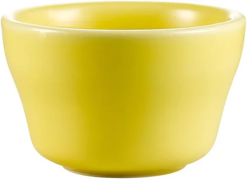 Vista 5 de CAC China REC-46 - Caldo de gres con borde enrollado de 3-7/8 pulgadas, 6 onzas, blanco americano, caja de 36 Blanco americano; blanquecino; blanco