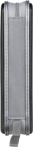 Vista 5 de LIOVODE Funda para DVD, estuche portátil para CD de capacidad para 96, organizador de cartera de DVD de plástico duro, organizador para coche CD